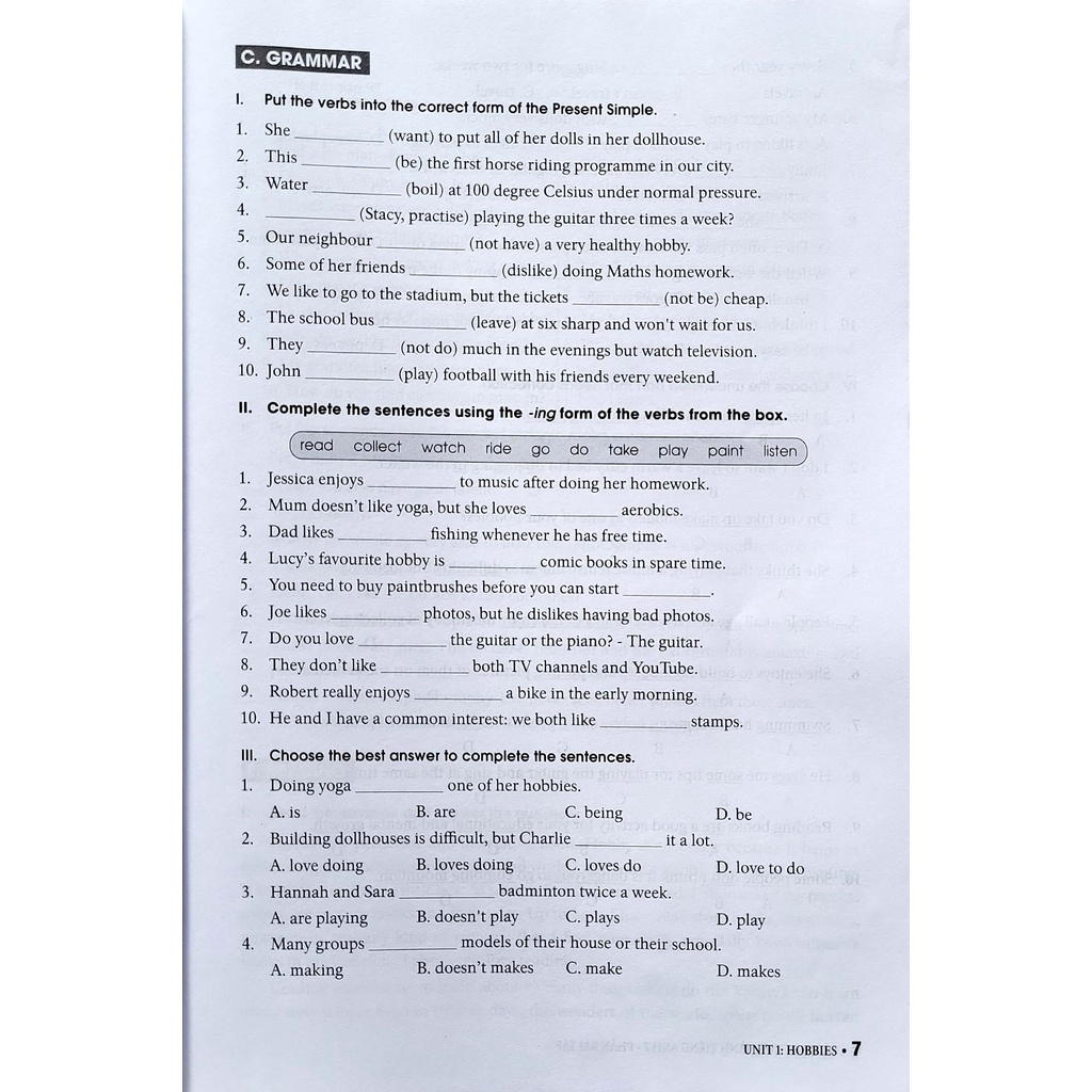 Sách - Bài tập thực hành Tiếng Anh 7 không đáp án - dùng kèm SGK Tiếng Anh 7 Global Success - Mai Lan Hương