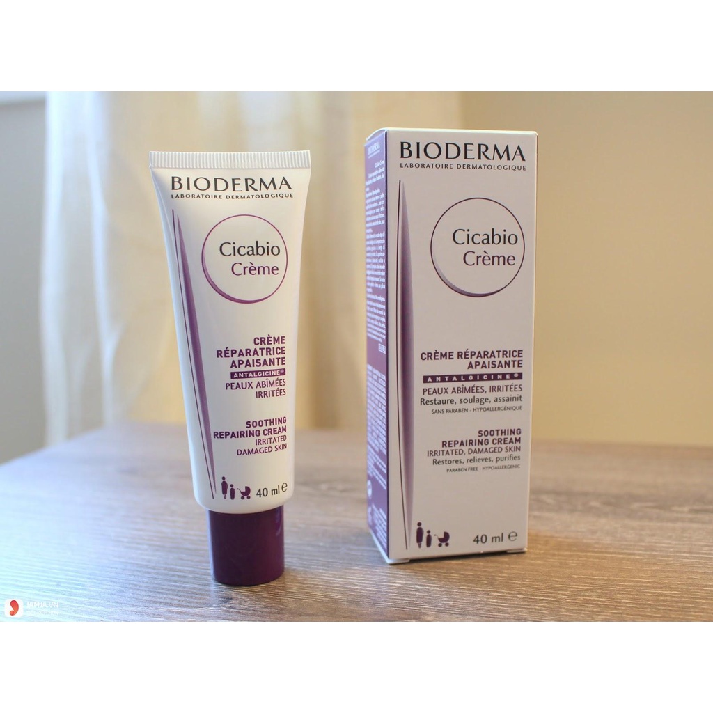 Kem dưỡng bioderma cicabio tím chính hãng cấp ẩm phục hồi da mụn Cosmetic999