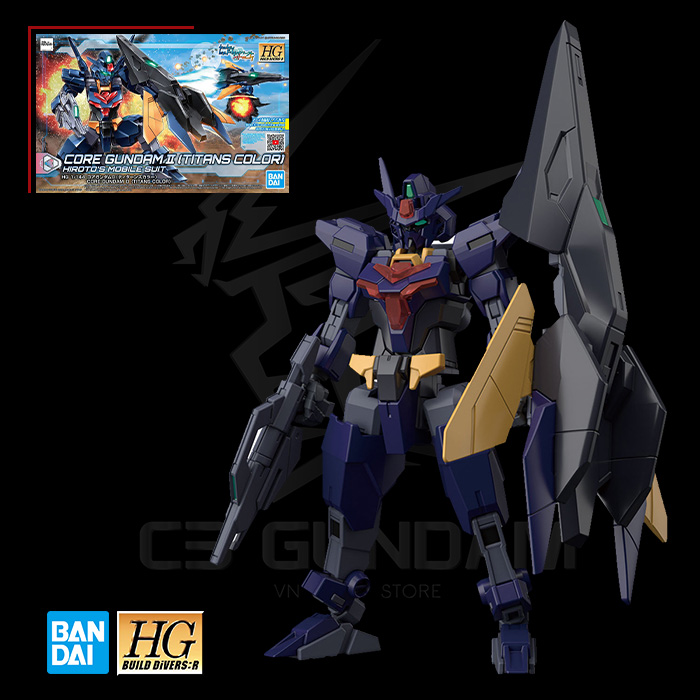 MÔ HÌNH GUNDAM BANDAI HG 043 1/144 CORE GUNDAM II (TITANS COLOR) HGBD:R GUNDAM BUILD DIVER RISE