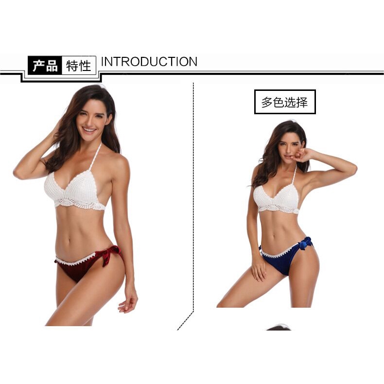 Bikini Đan Móc Thủ Công Mới Phong Cách Âu Mỹ