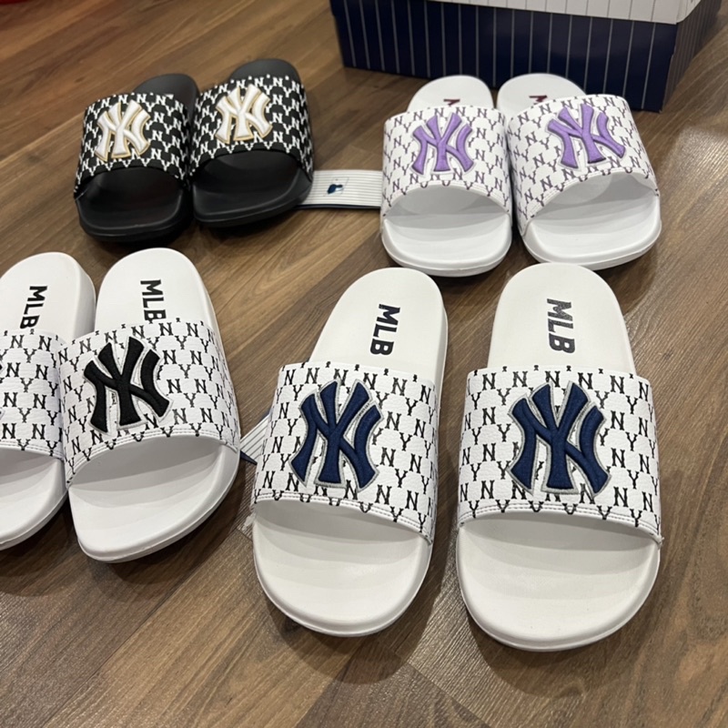 Dép M L B MONO NY Logo Thêu Xuất Xịn