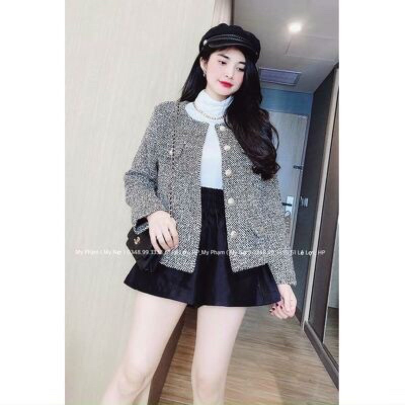Áo dạ khuy tweed | BigBuy360 - bigbuy360.vn