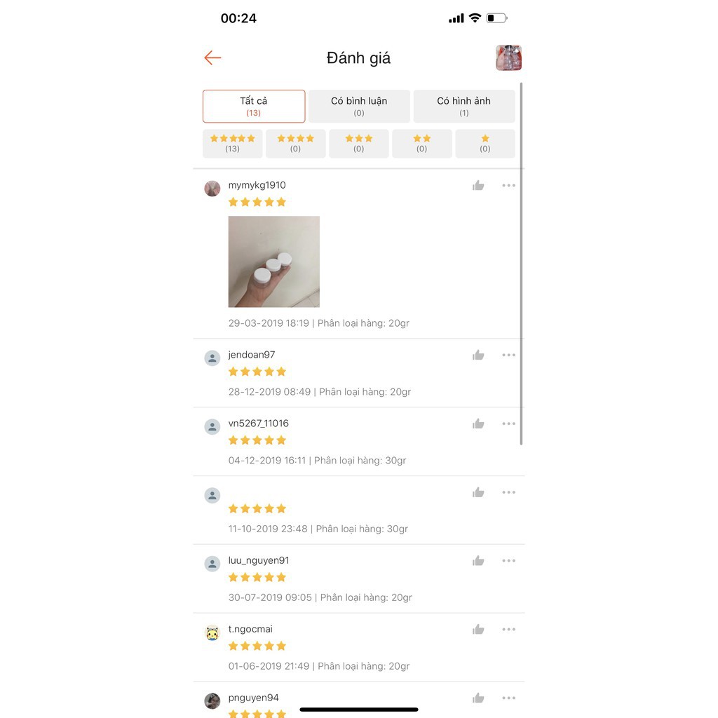 Hũ thủy tinh chiết mỹ phẩm 10gr - 30gr - 50gr