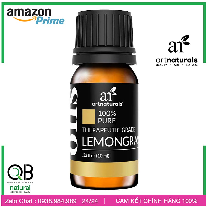 [Tinh dầu Sả artnaturals USA] ✅ Tinh Dầu Sả - Lemongrass 10ml, khử khuẩn không khí, giải cảm hiệu quả