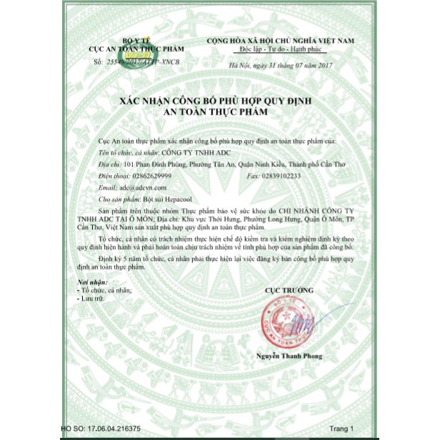 Bột Sủi HEPACOOL (Hộp 10 gói): Hỗ trợ Thanh nhiệt, Bổ sung Vitamin C | Thế Giới Skin Care