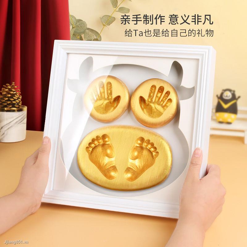 Khung Ảnh In Dấu Chân Tay Em Bé Sơ Sinh Toàn Bộ Bàn Chân