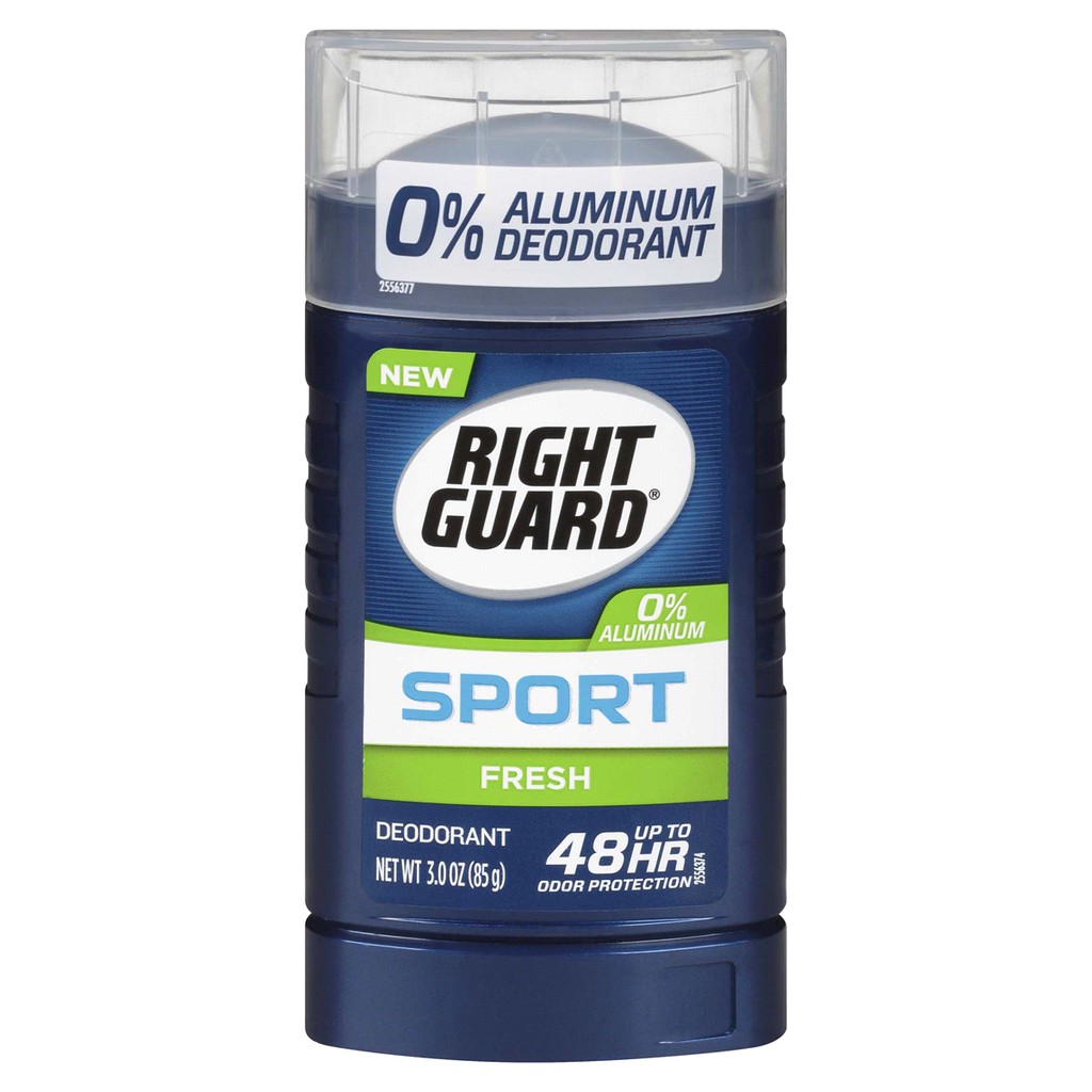 Lăn sáp khử mùi nam Right Guard Sport Aluminum-Free Deodorant Invisible Solid Stick Fresh 85g (Mỹ)