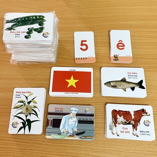 Bộ 416 thẻ học song ngữ