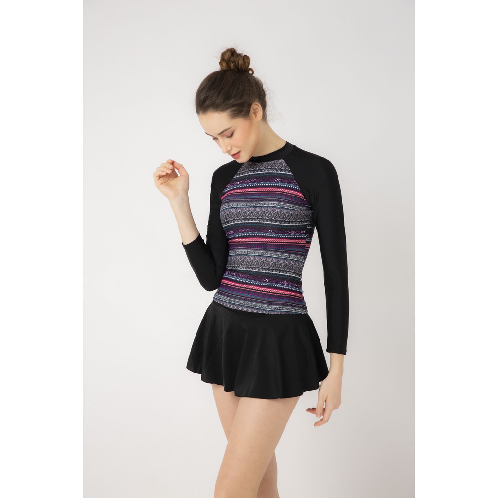 [Mã WABRM50 giảm 15% đơn 99k] BIKINI PASSPORT - Áo bơi lẻ tay dài có khoá - Tribal BS271_TRI