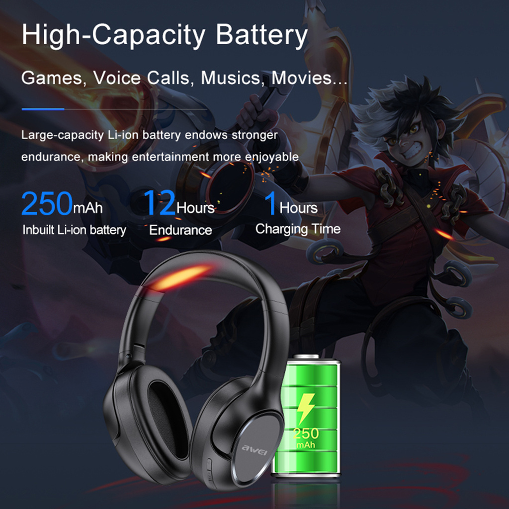 Tai Nghe Chơi Game Awei A770Bl Kết Nối Bluetooth V5.0