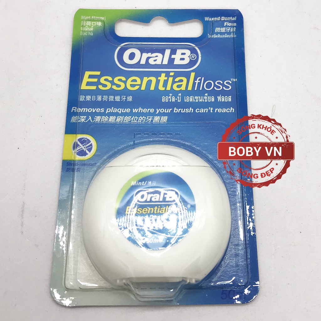 Chỉ Nha Khoa Oral-B Essential Floss (50m/cuộn)