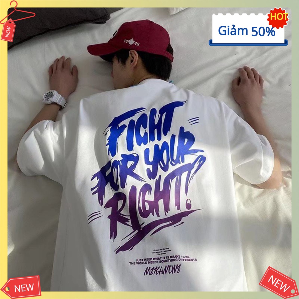 Áo Thun nam nữ Unisex  Áo Phông Unisex Form Rộng Cotton Oversize Rẻ In Chữ Phản Quang Hàn Quốc | BigBuy360 - bigbuy360.vn