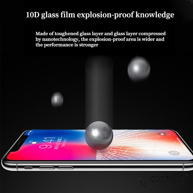 Kính Cường Lực 10d Bảo Vệ Toàn Màn Hình Cho Iphone Olo