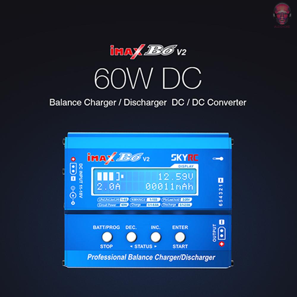 DJI Bộ sạc cân bằng SKYRC iMAX B6 V2 60W 6A DC/DC cho pin NiMH/NiC/LiPo/LiPo/LiH/NiFI