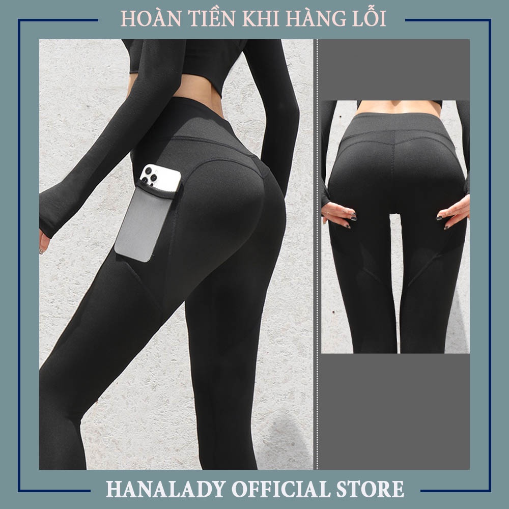 Quần gym poly có túi nữ, quần gym cao cấp, quần tập gym , đồ thể thao nữ Q01.