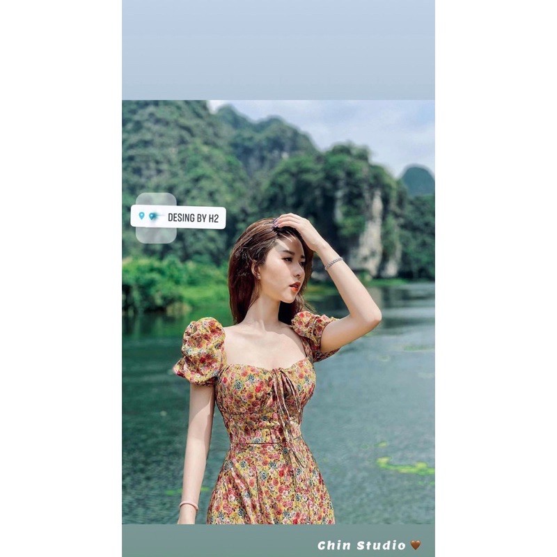 VÁY HOA NHÍ VINTAGE XẺ TÀ | BigBuy360 - bigbuy360.vn