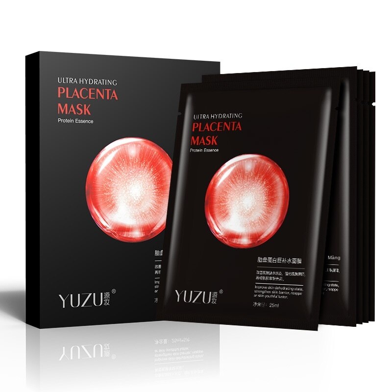 Mặt nạ Placenta Protein YUZU dưỡng ẩm phục hồi chống nhăn da