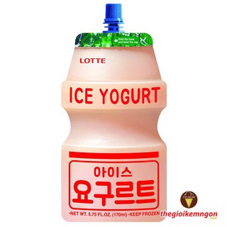 Kem túi sữa chua Ice Yogurt Lotte 170ml