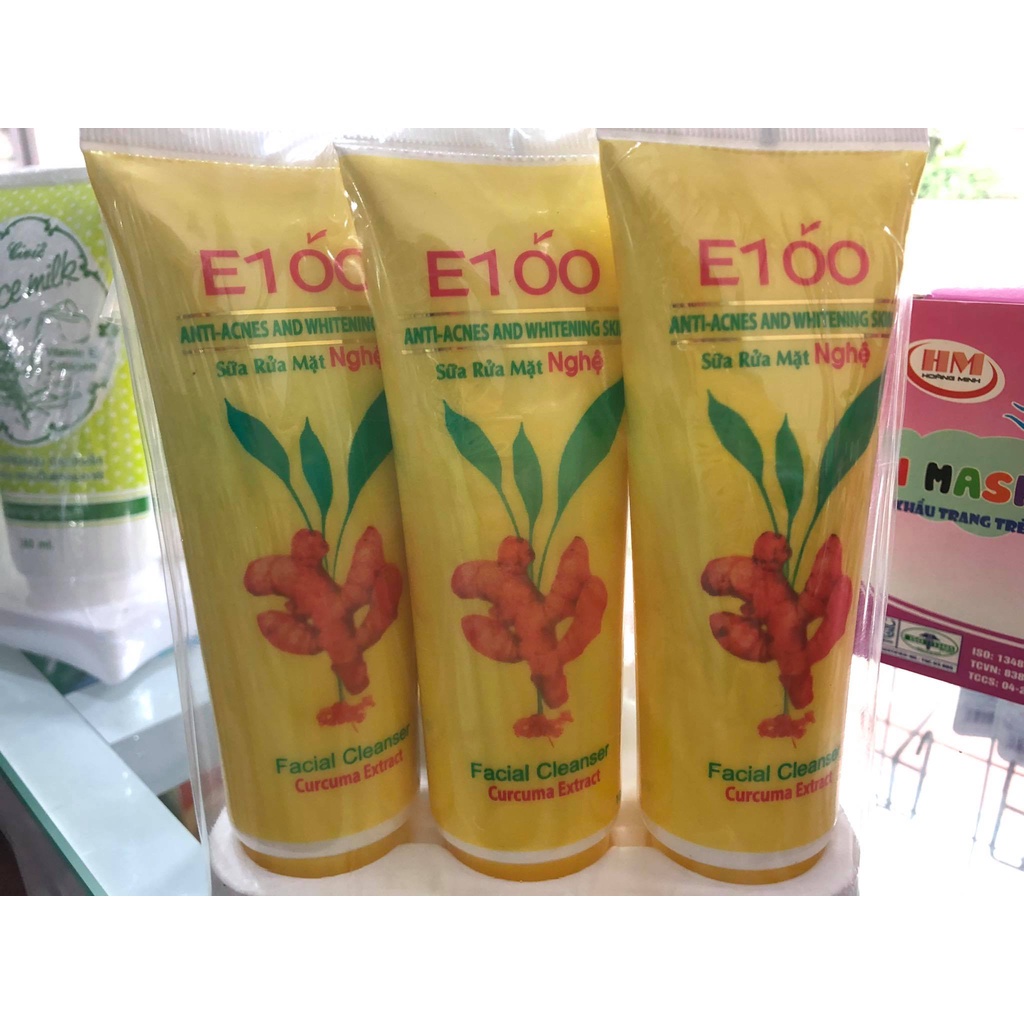 Sữa rửa mặt nghệ E100
