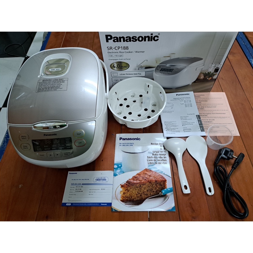 Nồi cơm điện tử Panasonic 1.8 lít SR-CP188NRAM