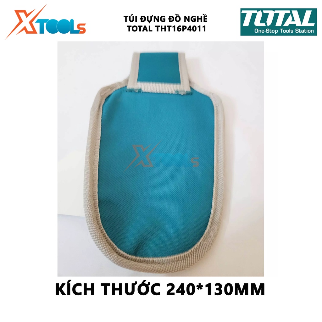 Túi đựng đồ nghề TOTAL THT16P4011 | giỏ đựng công cụ chất liệu 600D Polyester kích thước 240x130mm chịu tải trọng tối đa