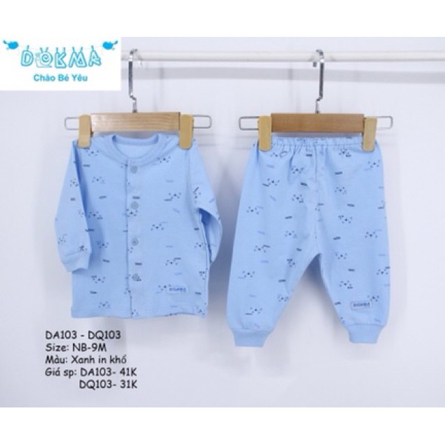 Bộ cài giữa sơ sinh Dokma (Sz 1-9m)