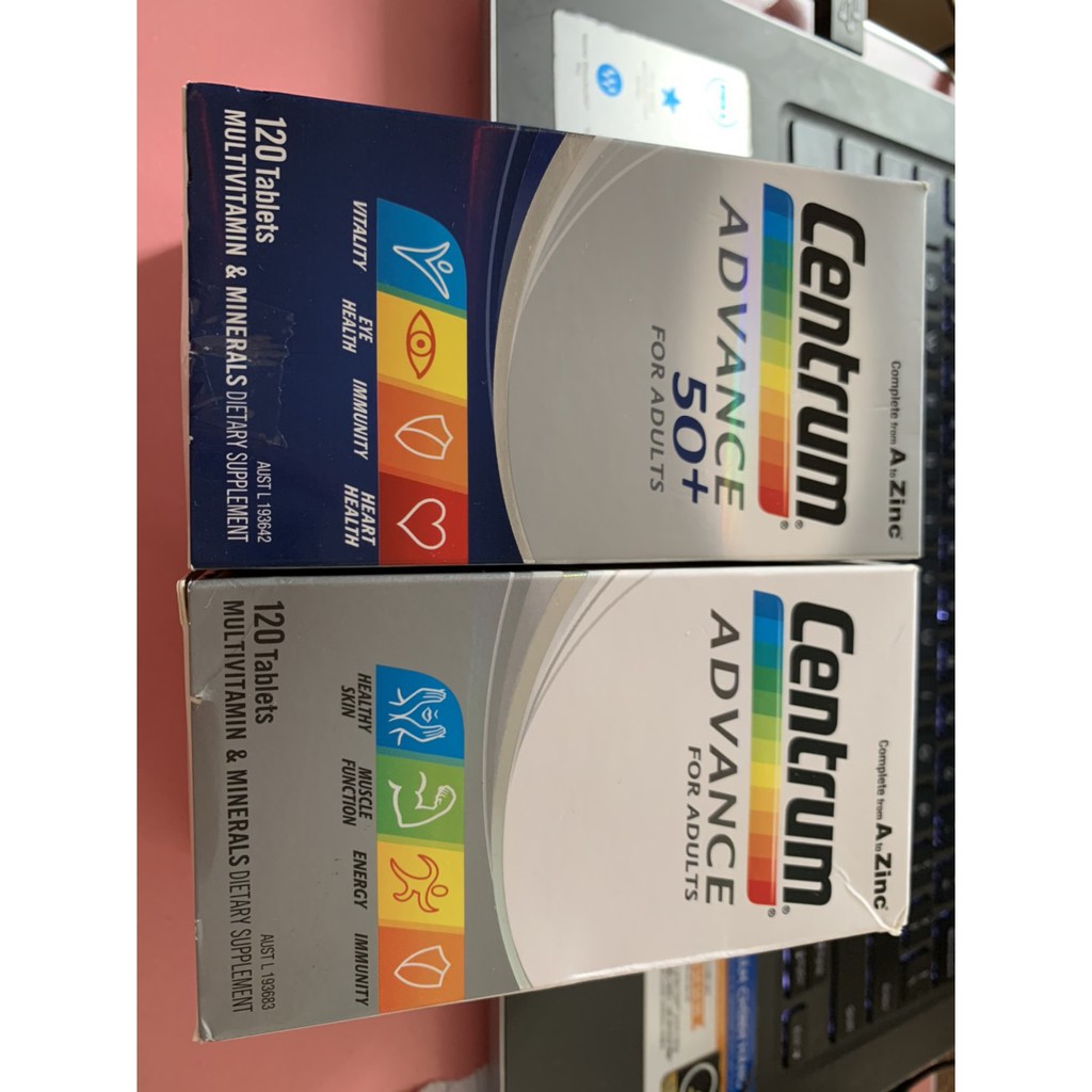 (Bill Air) 120 viên Vitamin tổng hợp cho nam và nữ trên dưới 50 tuổi Centrum Advance Women and Men