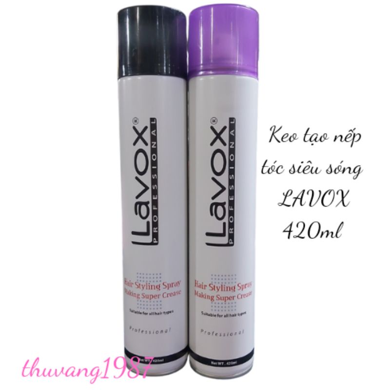 Keo tạo nếp siêu sóng Lavox 420ml