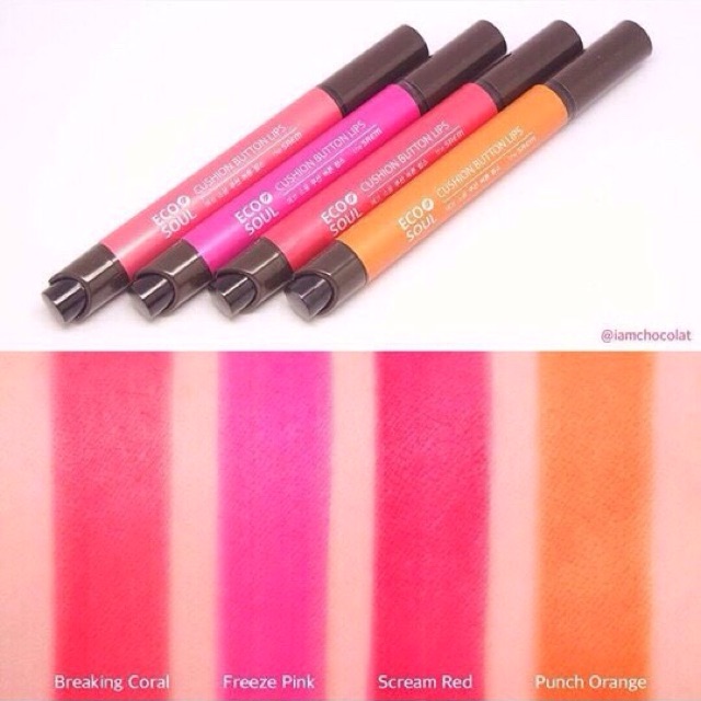 Eco Soul Cushion Button Lips 
