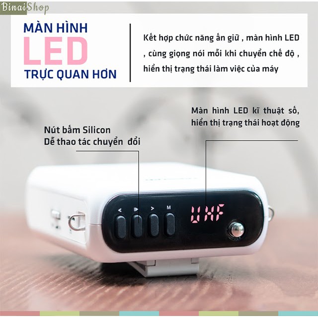 [Mã ELHACE giảm 4% đơn 300K] Máy trợ giảng không dây UHF, Bluetooth Takstar E300W[Bảo hành 12 tháng]