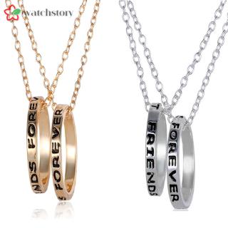 Bộ 2 Dây Chuyền Mặt Nhẫn Khắc Chữ Best Friends Forever