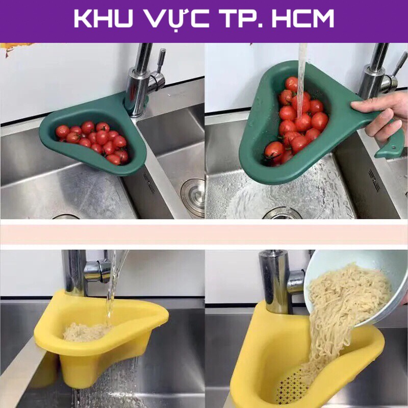 Khay lọc rác, thức ăn thừa gắn vòi bồn rửa chén, bát hình thiên nga