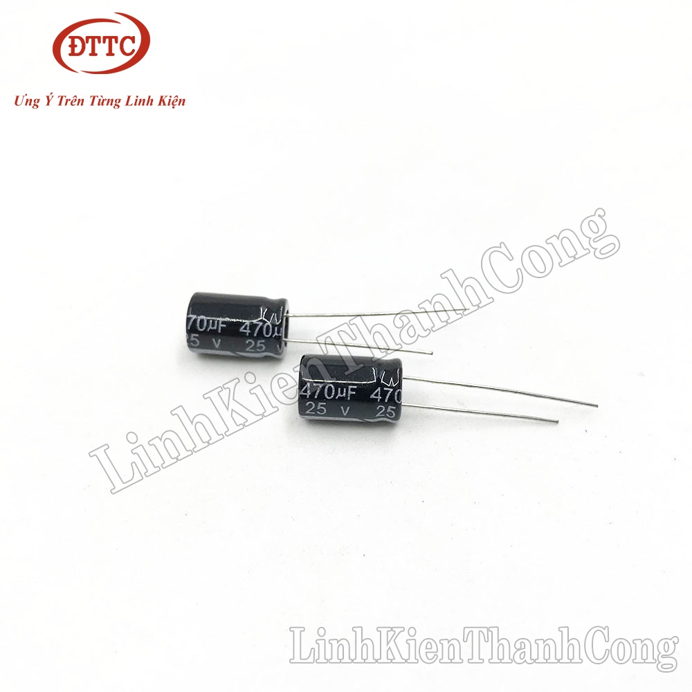 Bộ 2 Chiếc Tụ 470uF 25V (8x12mm)