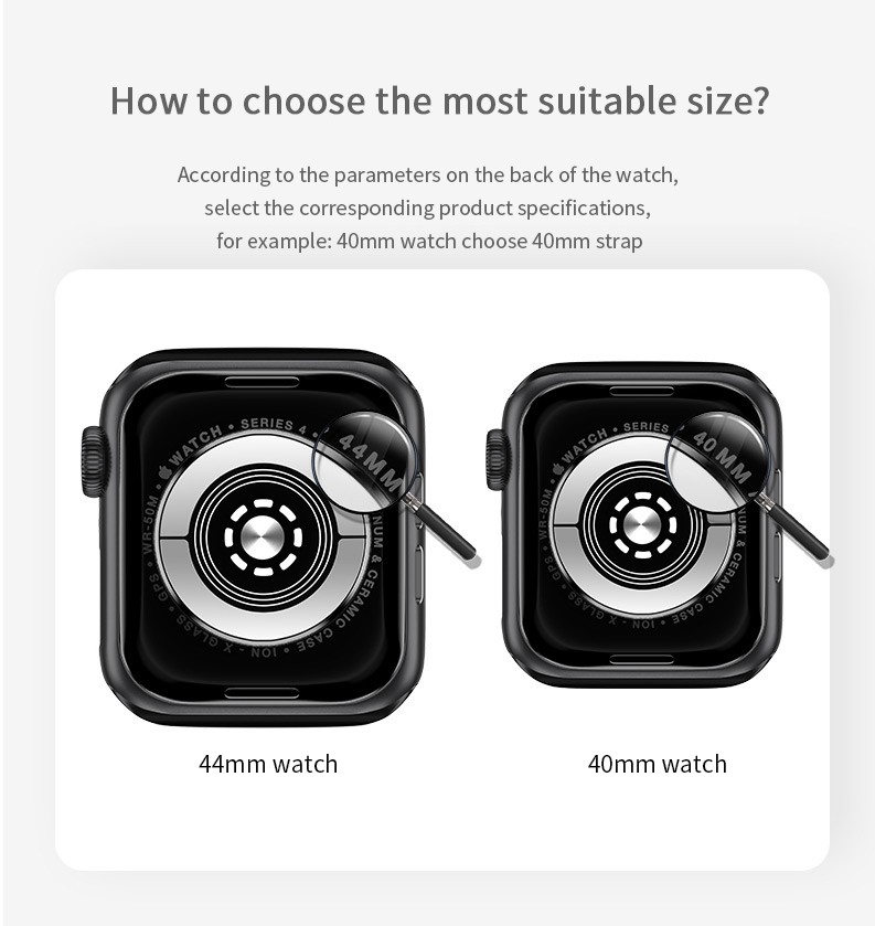 Bộ Khung Và Dây Đeo Thay Thế Cho Đồng Hồ Thông Minh Apple Watch Series 6 Se 5 4 3 2 Strap 40mm 44mm 38mm 42mm