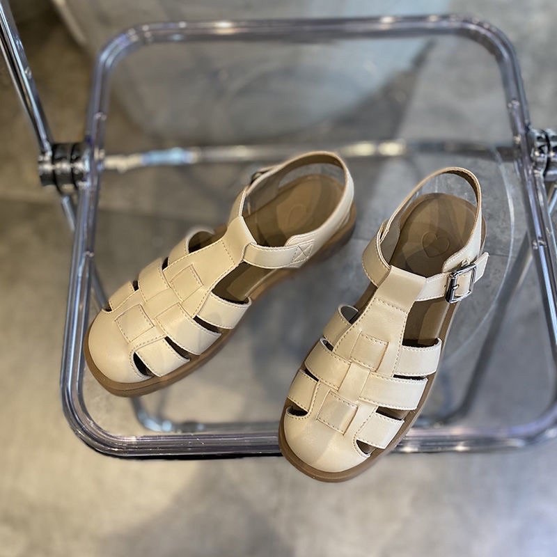 Giày sandals nữ phong cách Retro mùa hè