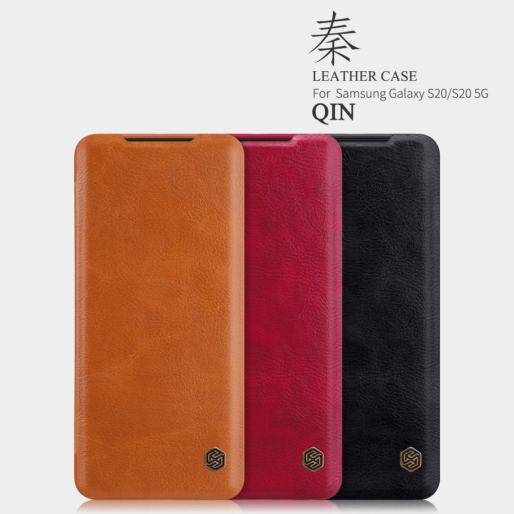 Bao Da Nillkin Qin Cho Samsung Galaxy S20, Galaxy S20 Plus, Galaxy S20 Ultra, Chất Liệu Da Cực Đẹp Và Bền