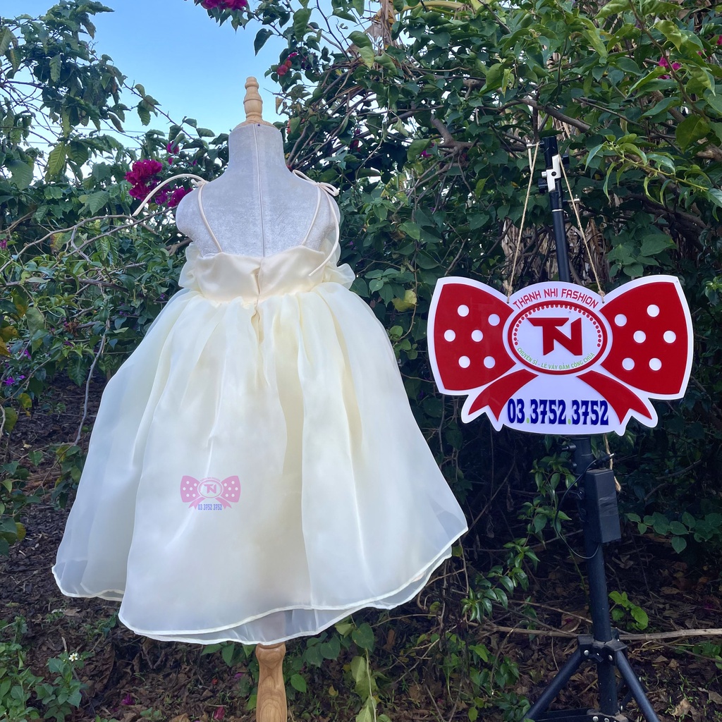 Đầm Công Chúa Bé Gái, Váy Công Chúa Voan Vàng Màu Nắng Nhẹ Cao Cấp Cực Xinh Cho Bé Yêu - TN26420220010