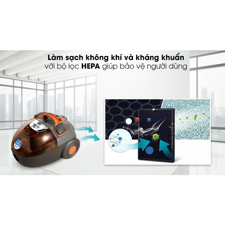 Máy hút bụi Bluestone VCB-8037 1600W