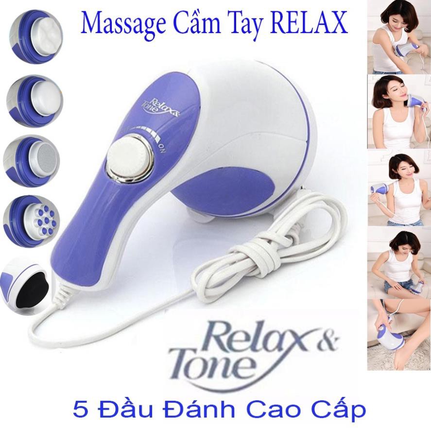 Máy Đấm Lưng Hàn Quốc Massage Cầm Tay 5 Đầu Đánh (Relax)Cao Cấp Giá Rẻ  Chất Lượng Vượt Trội,bảo hành uy tín z