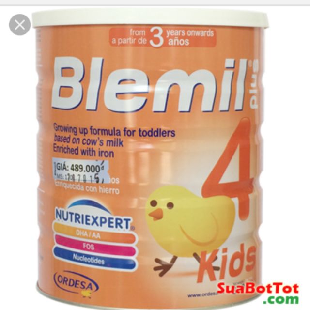 SỮA BLEMIL 4 dành cho  cho từ 3 tuỏi trở lên .giup trẻ phát triển toàn diện .sữa sấy khô 1 lần nên các mẹ k để lâu