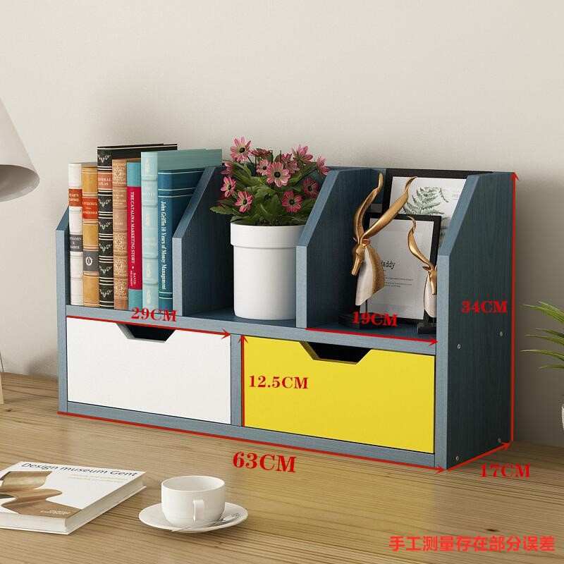 Kệ Sách Để Bàn Làm Việc 5 Ngăn, Có Ngăn Kéo, Gỗ MDF Cao Cấp, NSD FURNITURE