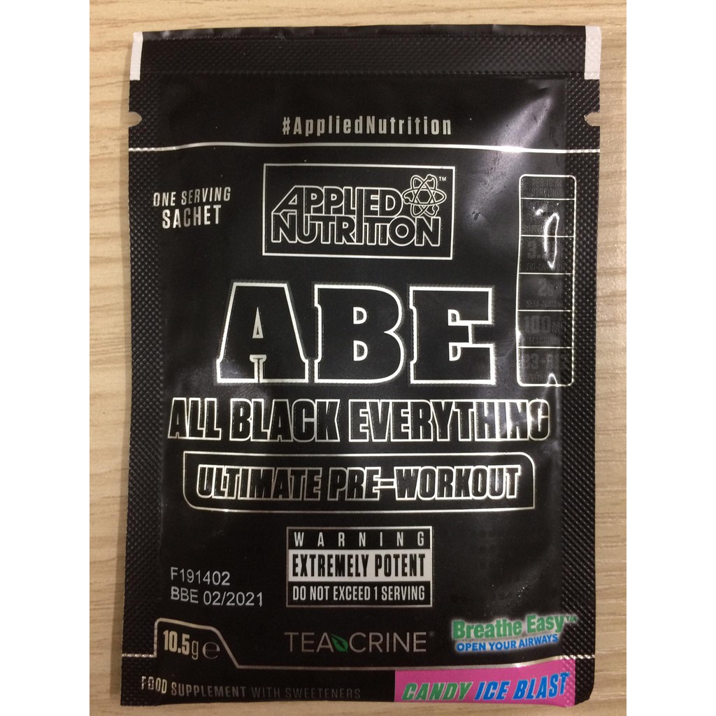 ABE Preworkout | COMBO 10 GÓI Sample ABE dùng thử - Tăng sức mạnh tập luyện