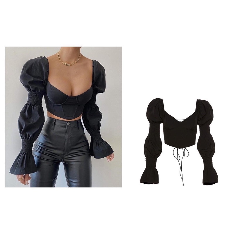 ÁO CORSET TAY DÀI
