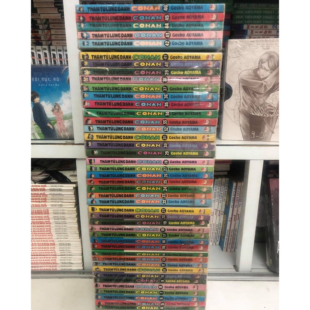 Truyện tranh Conan - Bộ bìa màu 46 tập - Thám tử lừng danh - NXB Kim Đồng