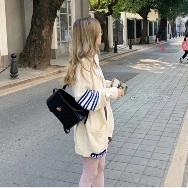 ÁO CARDIGAN IN CHỮ G FORM TO THỤNG CHÙM MÔNG CHẤT NỈ COTTON DẦY MỊN | BigBuy360 - bigbuy360.vn