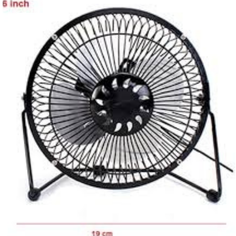 Quạt USB Lồng Sắt Để Bàn loại to 6 inch/Quạt USB lồng sắt , quạt cắm cổng usb lồng sắt chạy siêu mát