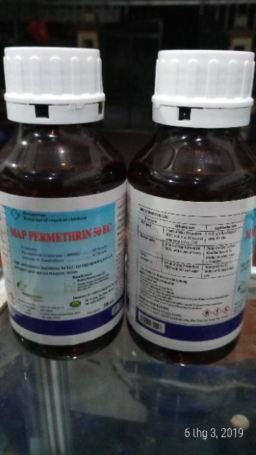 Thuốc Muỗi PERMETHRIN 50EC (nhập khẩu nguyên chai từ Anh Quốc)/ 500 ml.