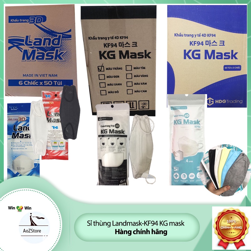 Sỉ khẩu trang KF94 KG Mask 4 lớp cao cấp 300 chuẩn sức khỏe tốt nhất thị trường