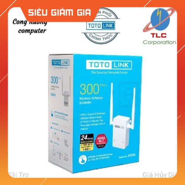 Bộ Mở Rộng Wifi Totolink Ex 200 New Chính hãng BH 36t