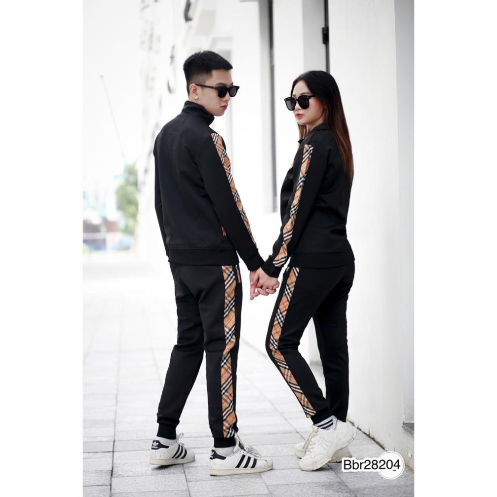 [Ảnh Thật] Bộ nỉ Nam BBR cổ cao logo thêu - Bộ Nam Thu Đông BBR